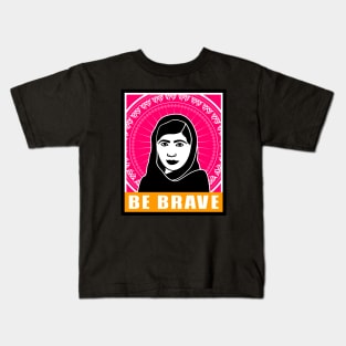 Malala be brave peace activist Kids T-Shirt